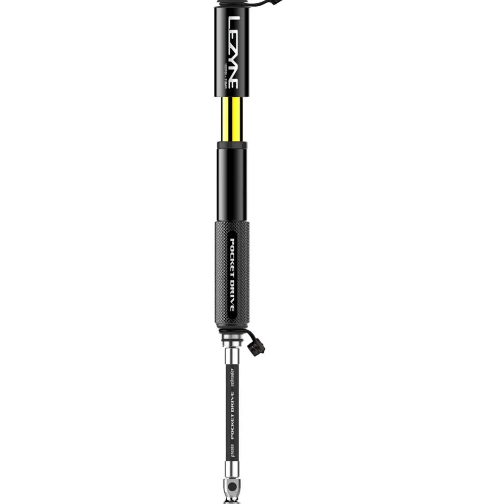 Lezyne CNC Pocket Drive - Small Pump incl. Lever Kit & CO2 Cartridge - black