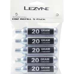 Co² Pompen < Lezyne CO2 Cartridge - 20g - 5 Stuks