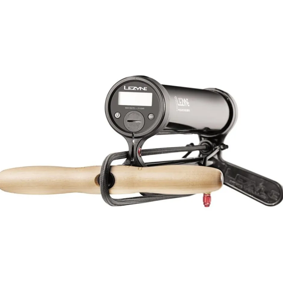 Vloerpompen|Tubeless Pompen < Lezyne Digital Pressure Over Drive Tubeless Vloerpomp - zwart
