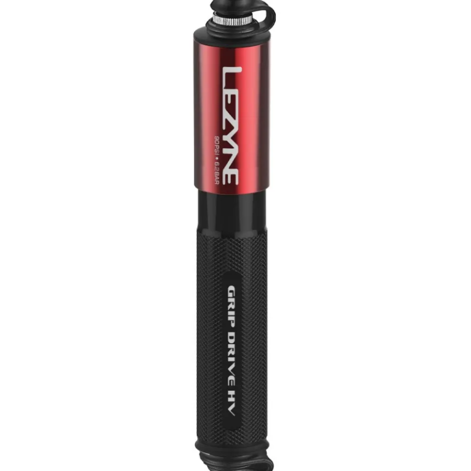 Mini Pompen < Lezyne Grip Drive HV Small - Mini Pump - red