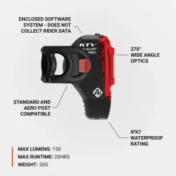 Lezyne KTV PRO+ Ai Alert Fietslamp Achteraan - zwart
