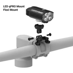 Verlichting Accessoires < Lezyne LED qPRO Vervangingsbeugel - zwart