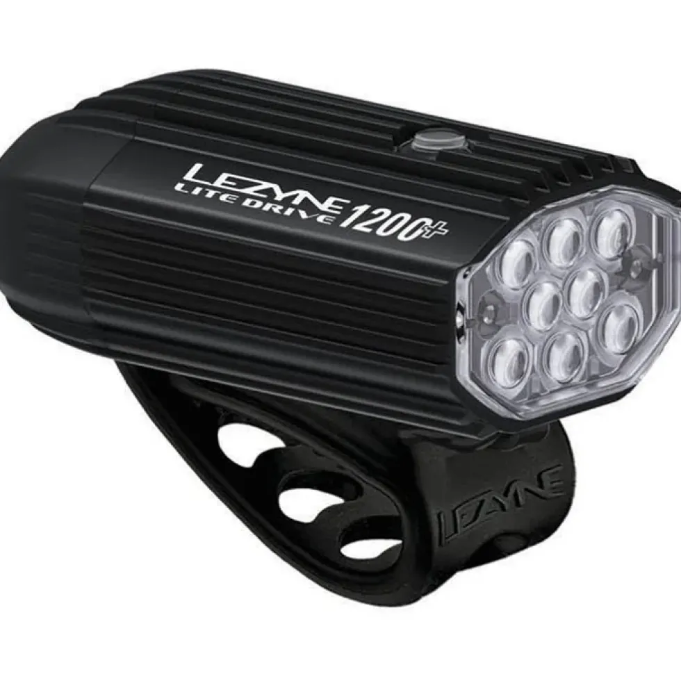 Lezyne Lite Drive 1200+ Fietslamp Vooraan - satin black
