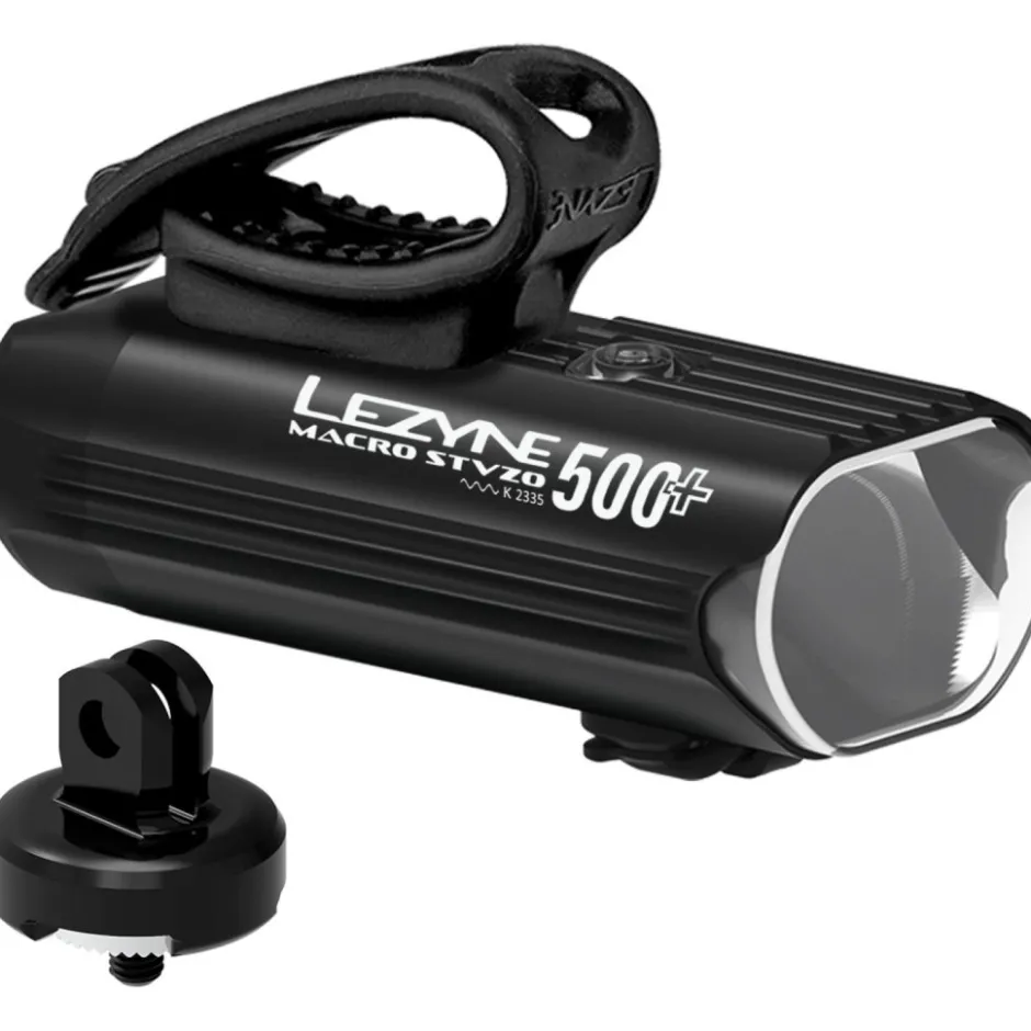 Voorlampen|Verlichting < Lezyne Macro 500+ Reverse Loaded Kit Fietslamp Vooraan - zwart