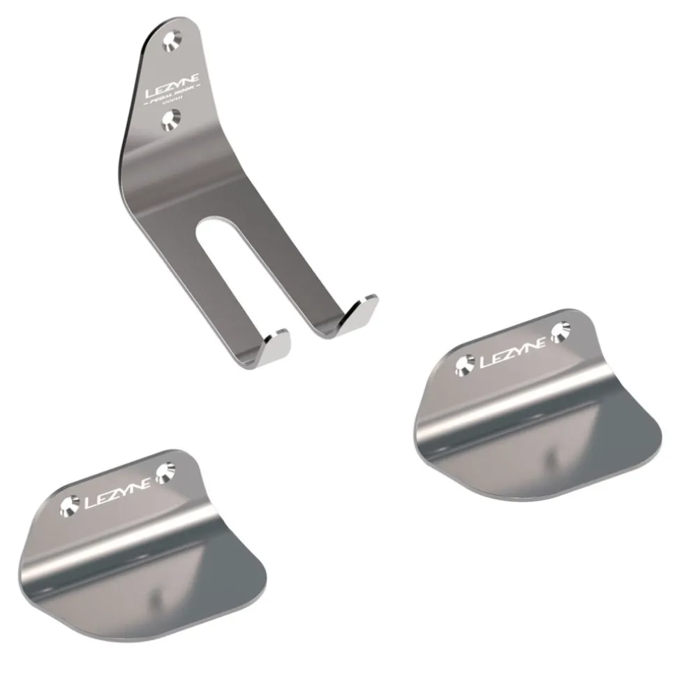 Lezyne Pedal Hook Muurbeugel - silver