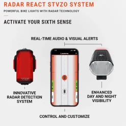 Lezyne Radar STVZO Fietslamp Achteraan - zwart