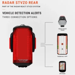 Lezyne Radar STVZO Fietslamp Achteraan - zwart
