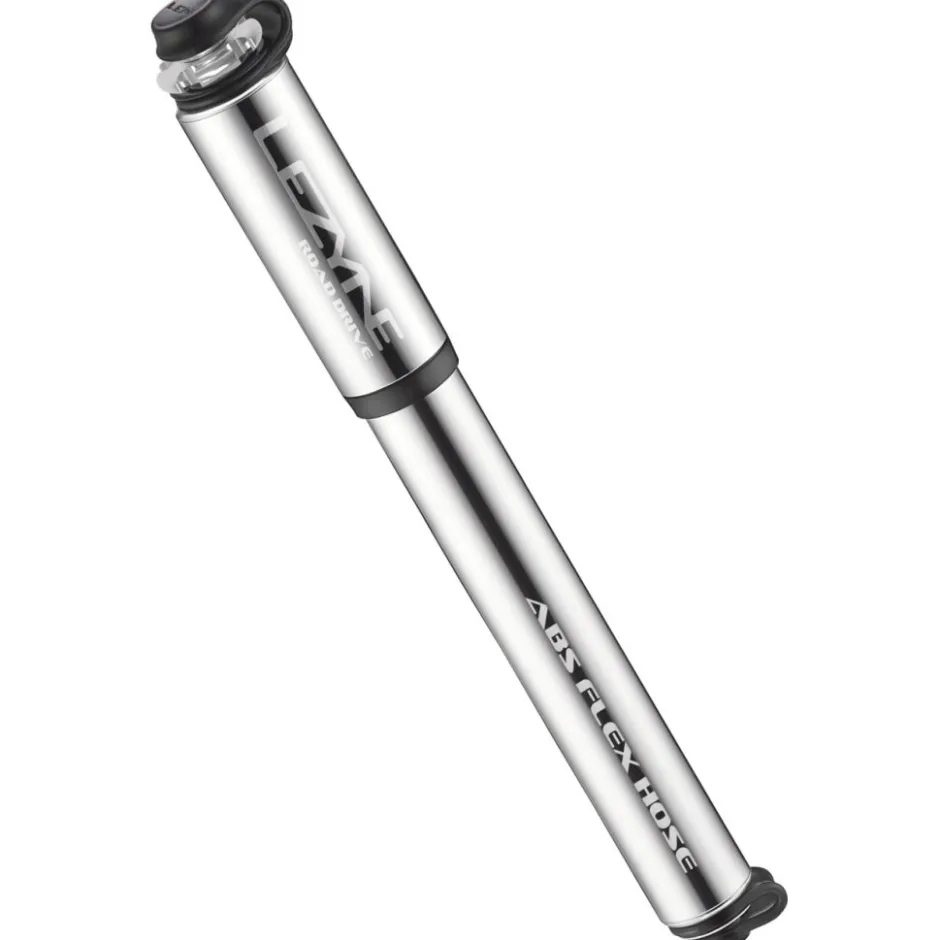 Mini Pompen < Lezyne Road Drive Medium Air Pump - with valve core tool - silver