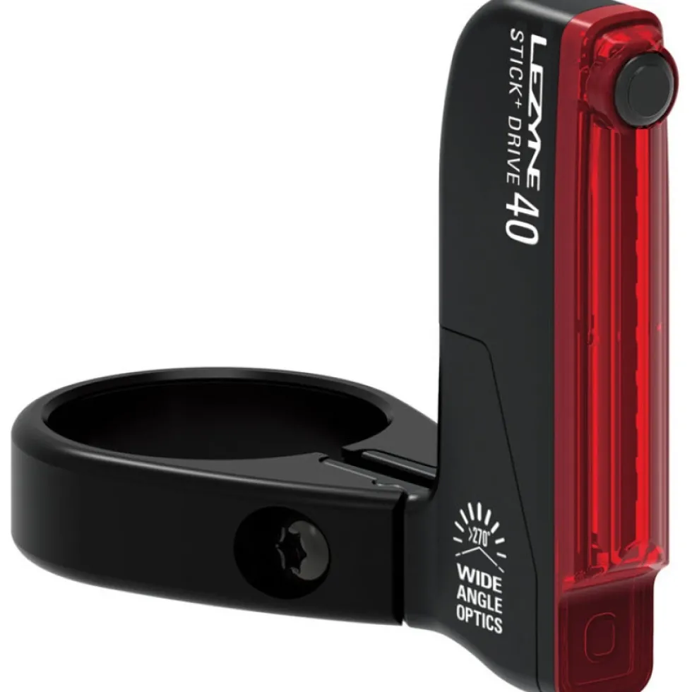 Lezyne Stick+ Drive SC Fietslamp Achteraan - zwart