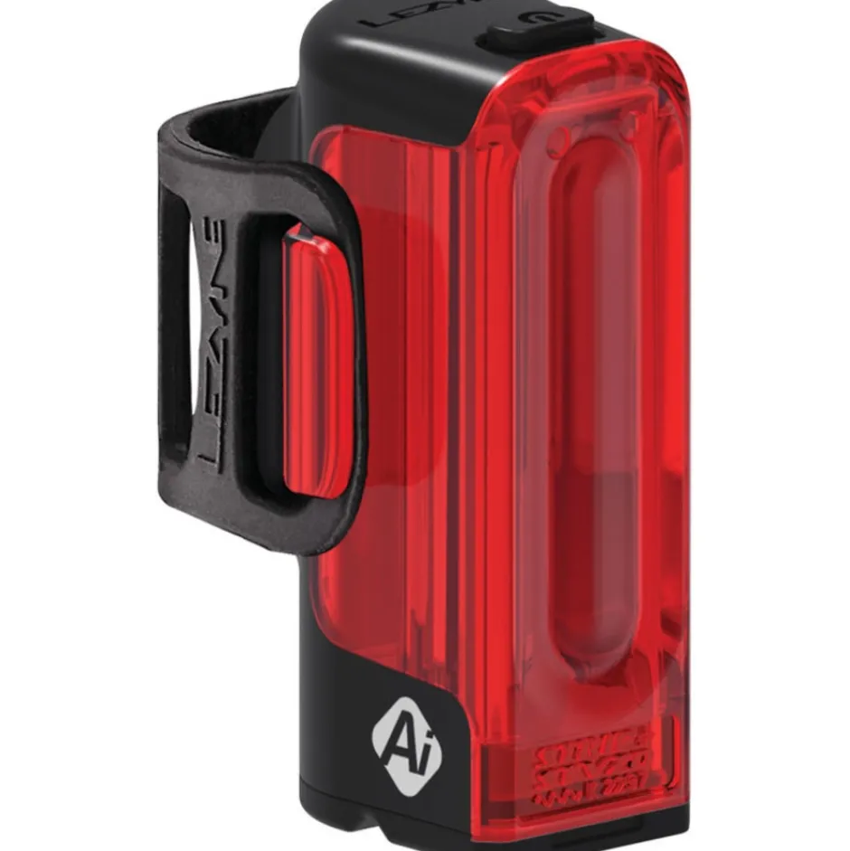Verlichting|Achterlampen < Lezyne Strip+ Ai Alert StVZO Fietslamp Achteraan - zwart