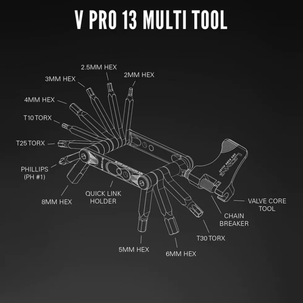 Lezyne V Pro Mini Fietsgereedschap / Multitool - #13