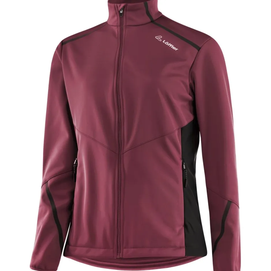 Jassen & Vesten|Jassen & Vesten < Löffler Calido Airblocc Warm Jas Dames - aubergine 536