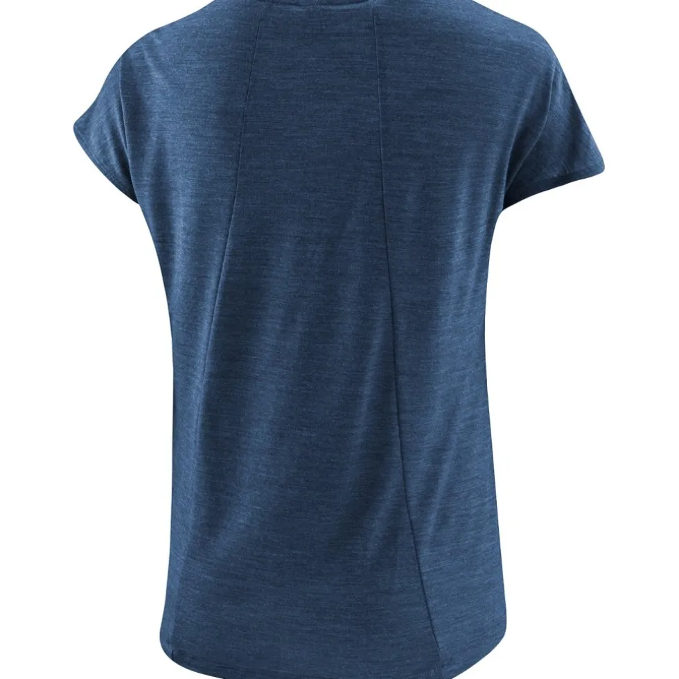 Löffler Merino-Tencel™ Losse T-Shirt Dames - donkerblauw 495