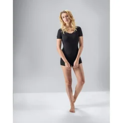 Löffler Transtex® Light Hemd met Korte Mouwen Dames - zwart 990