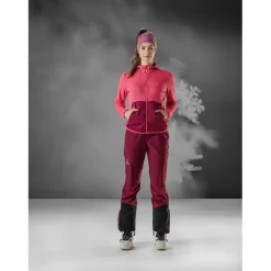 Löffler Transtex® Waffle Jas met Capuchon Dames - capri/donkerblauw 449