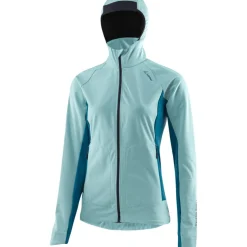 Löffler XC-Pure TXS Jas met Capuchon Dames - yuma blue 337