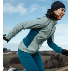 Löffler XC-Pure TXS Jas met Capuchon Dames - yuma blue 337