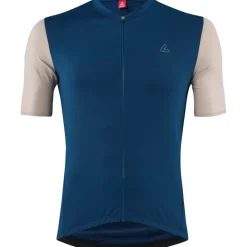 Löffler Skys Clear Mid Full Zip Fietsshirt heren - navy 416