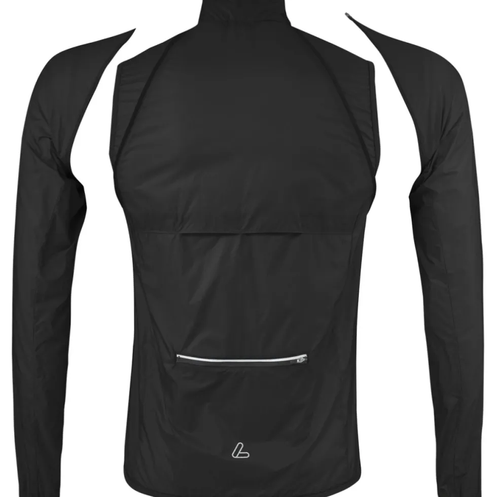 Löffler Windshell Zip-Off Fietsjas heren - black 990