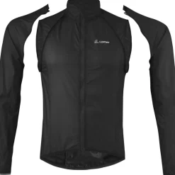 Löffler Windshell Zip-Off Fietsjas heren - black 990