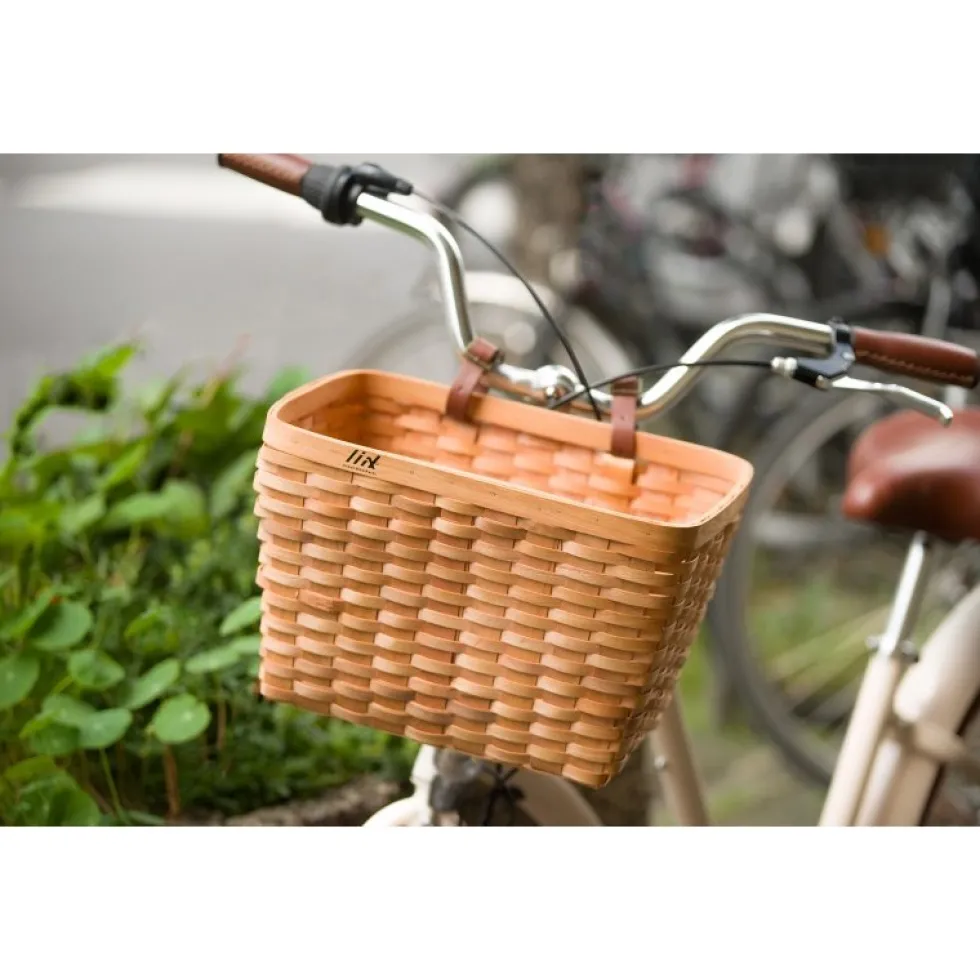 Liix Woven Wooden Basket - Bike Basket