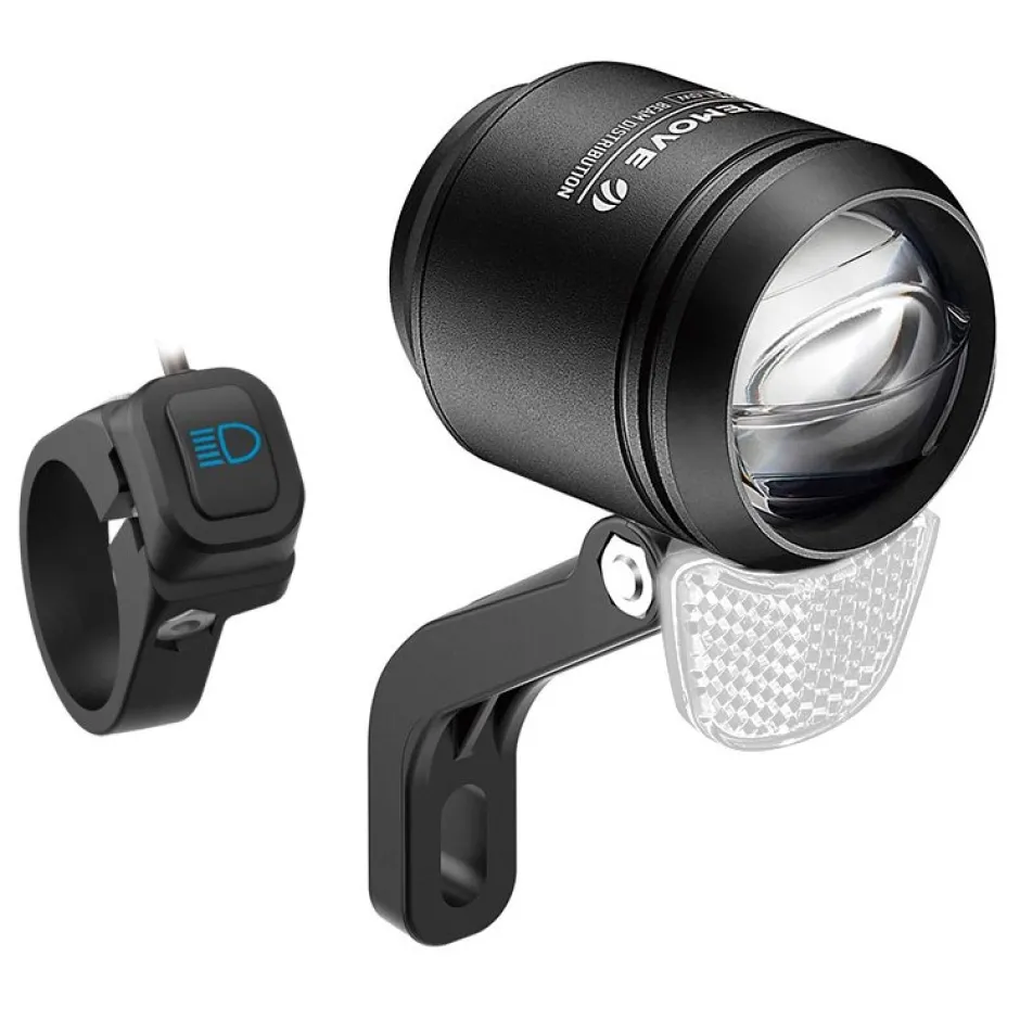 Voorlichten Voor Elektrische Fiets|E-Bike Verlichting < Litemove AE-200 LED-Voorlicht voor S-Pedelecs - AE2001 | Beugel onder / Vorkbevestiging