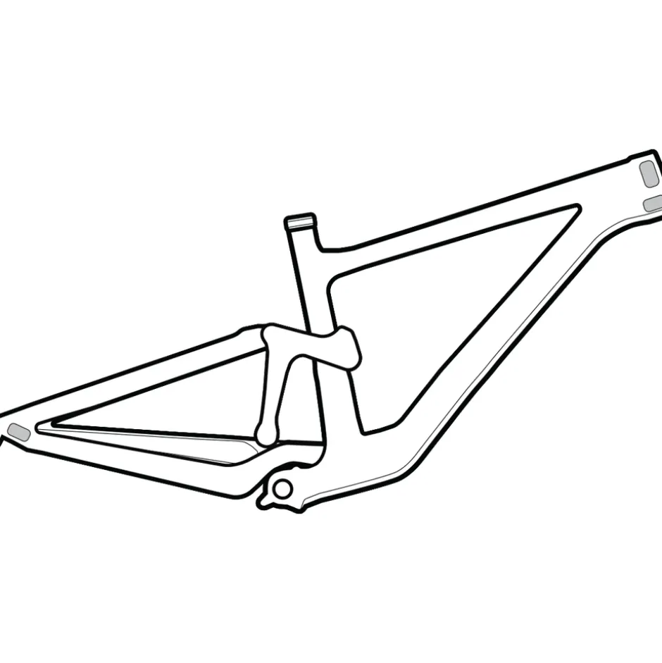 Stickers < Lizard Skins Frame Wrap Kabelschuring Beschermende film - clear