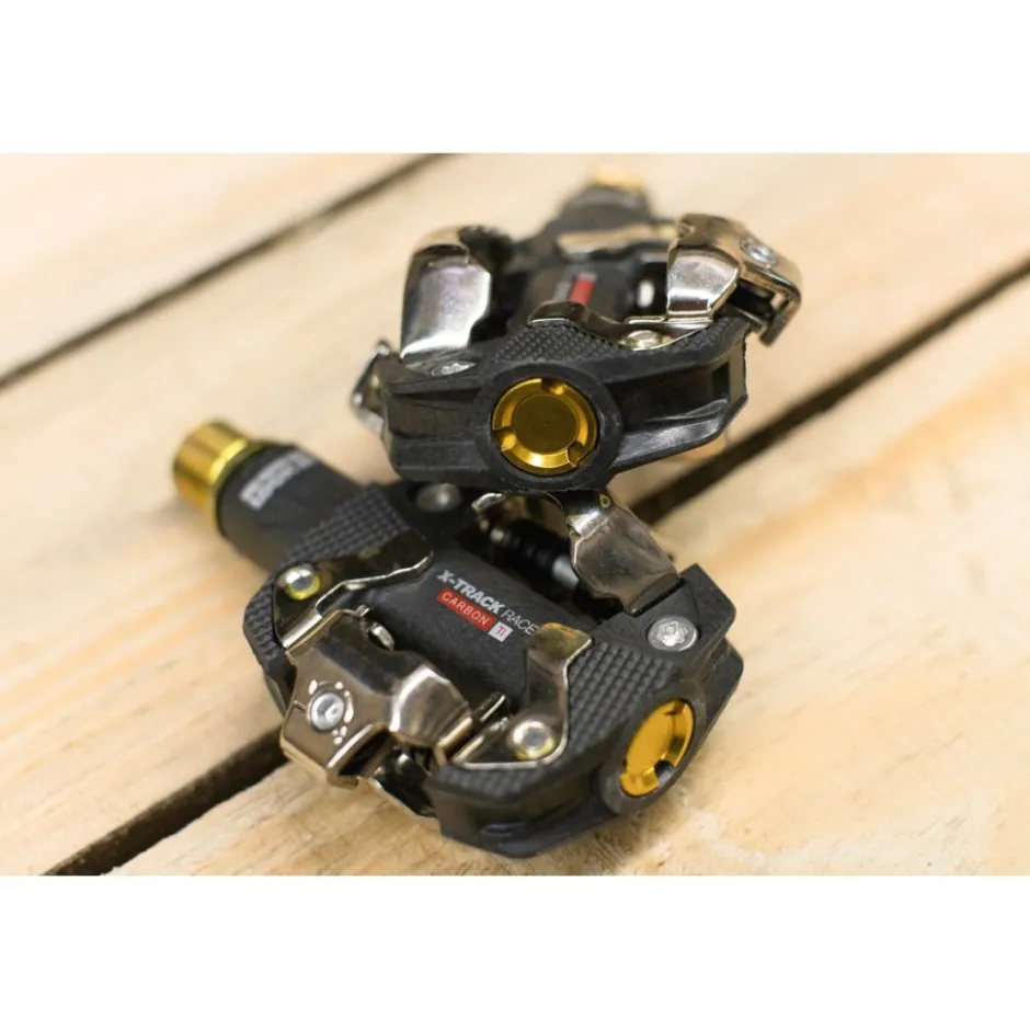 Klikpedalen < LOOK X-Track Race Carbon Ti Pedalen - zwart