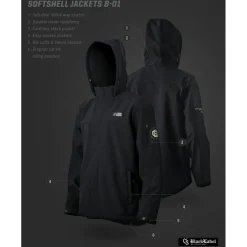 Loose Riders B-01 Softshell-Jas Heren - MMXIII Zwart