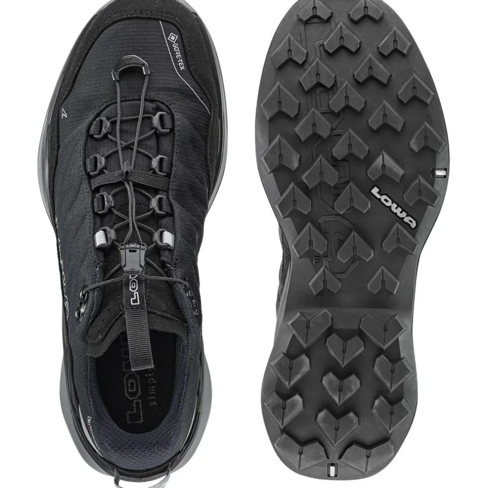 LOWA Maddox Pro GTX Lo SL Wandelschoenen Heren - zwart/grijs