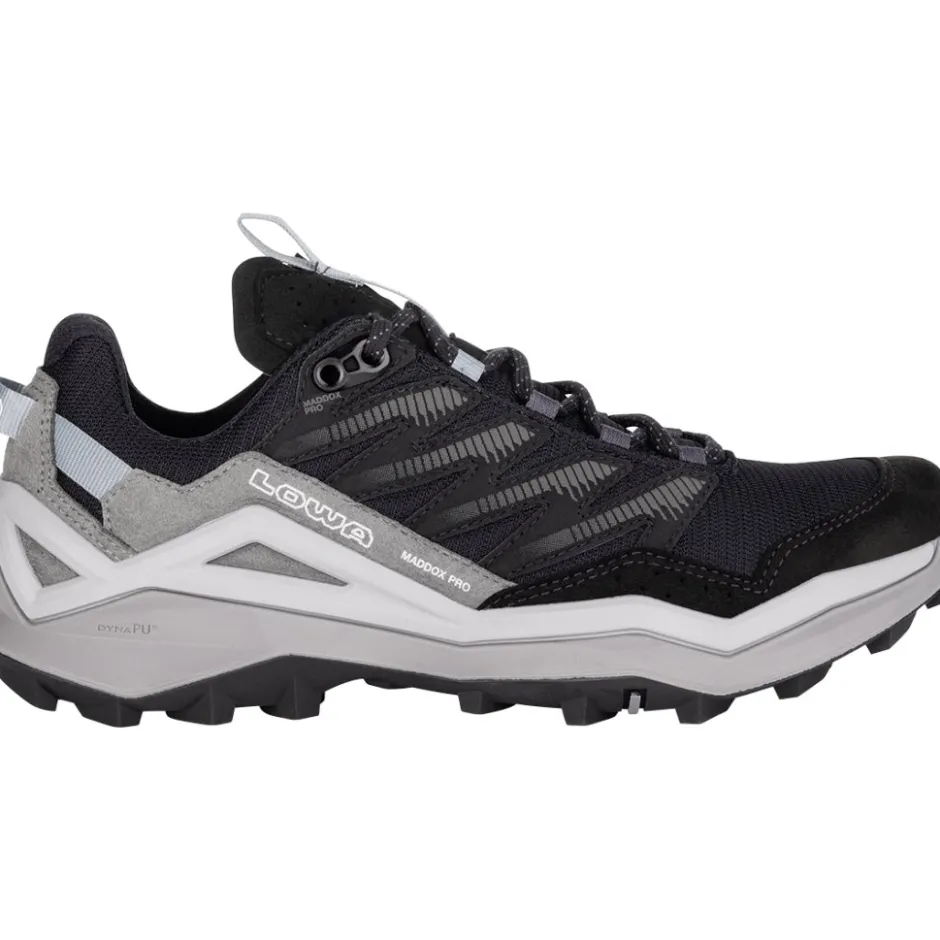 Wandelschoenen|Wandelschoenen < LOWA Maddox Pro GTX Lo Wandelboots Heren - Wide - zwart/grijs