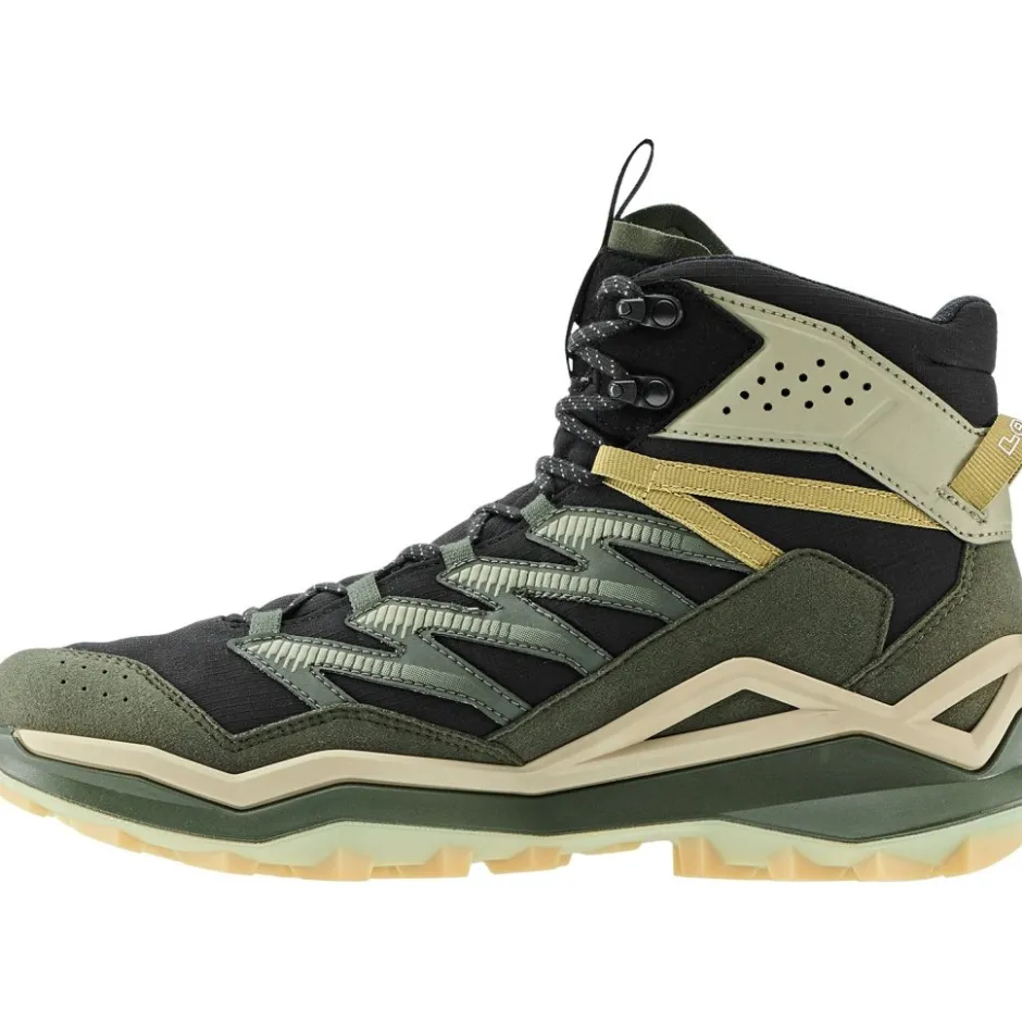 Wandelschoenen|Wandelschoenen < LOWA Maddox Pro GTX Mid Wandelboots Heren - zwart/olijf