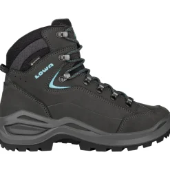 LOWA Renegade Evo GTX Mid Wandelboots Dames - asphalt/turquoise