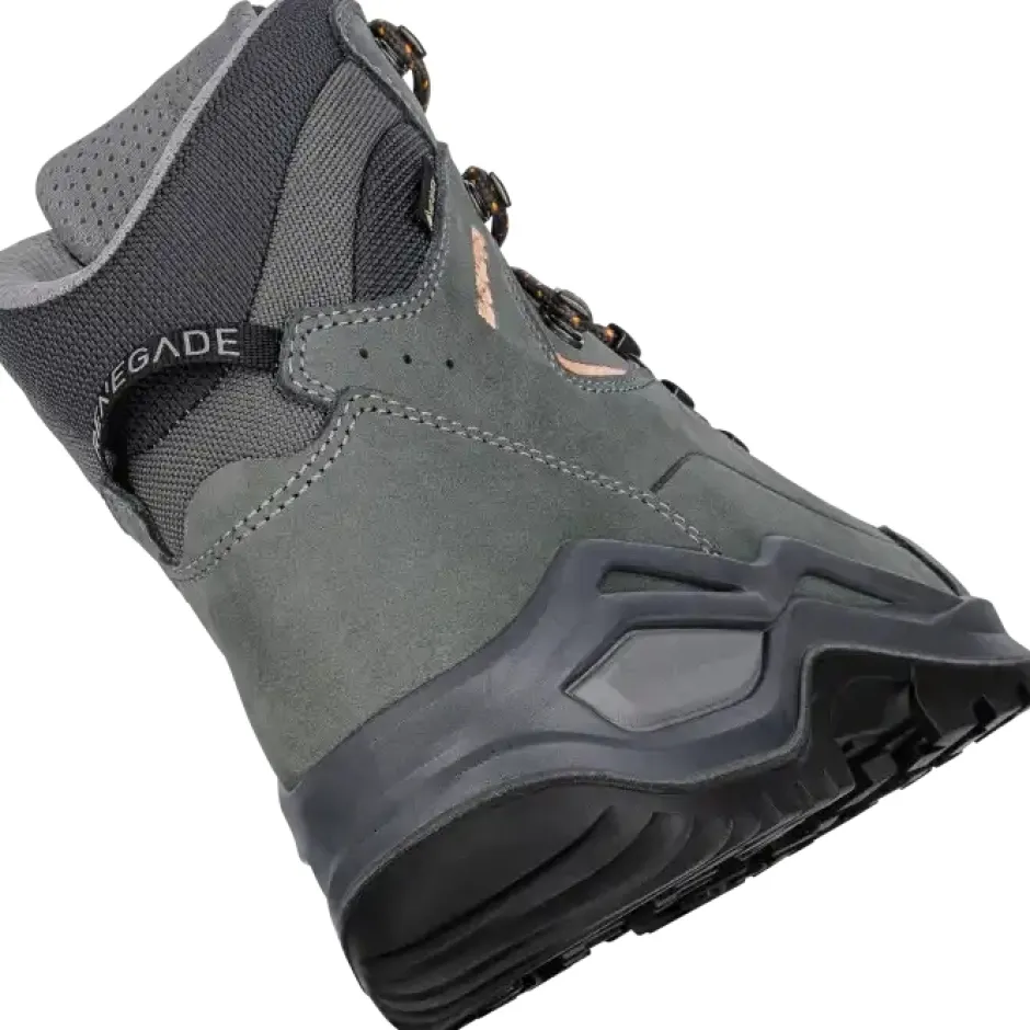 Wandelschoenen|Wandelschoenen < LOWA Renegade Evo GTX Mid Wandelboots Dames - graphite/apricot
