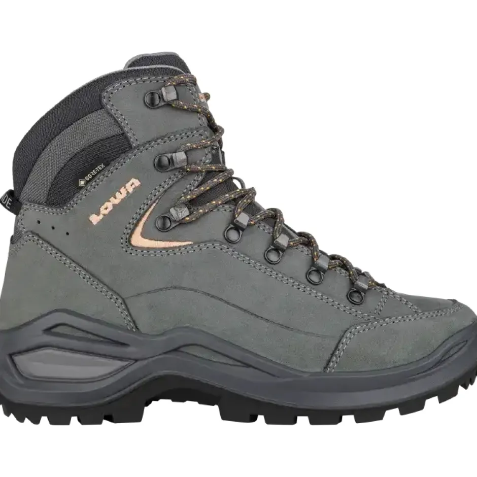 Wandelschoenen|Wandelschoenen < LOWA Renegade Evo GTX Mid Wandelboots Dames - graphite/apricot