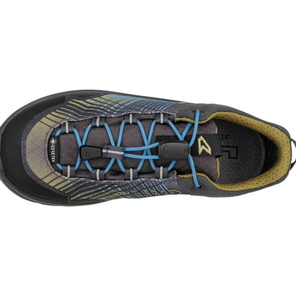 LOWA Carezza GTX Lo Wandelschoenen Kinderen - turquoise/mustard (Maat 23-35)