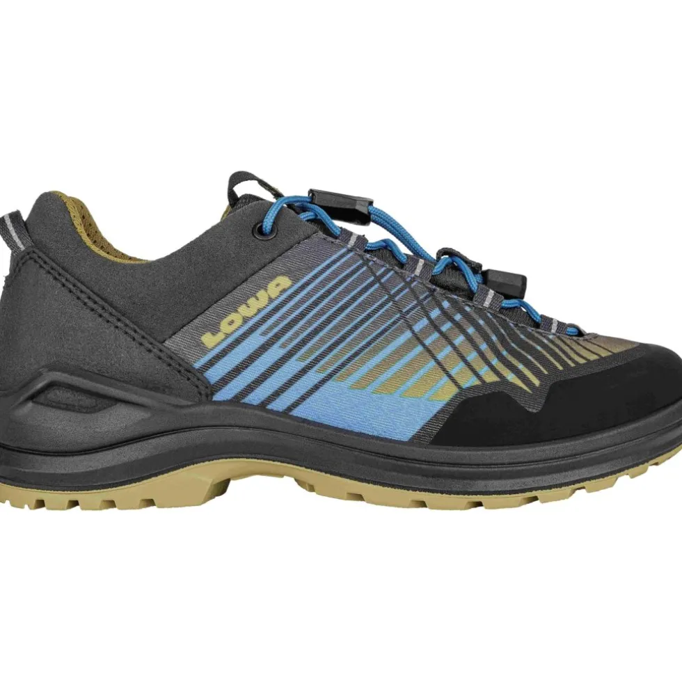 LOWA Carezza GTX Lo Wandelschoenen Kinderen - turquoise/mustard (Maat 23-35)