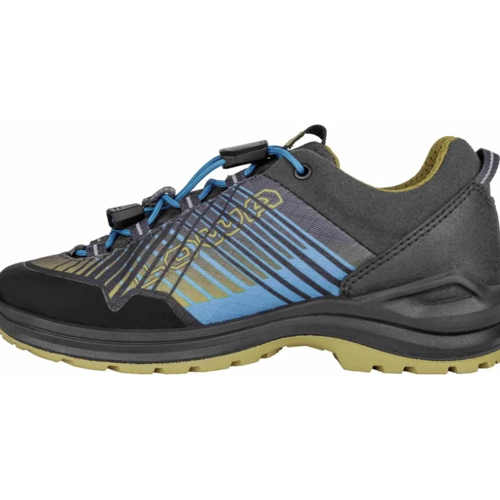 LOWA Carezza GTX Lo Wandelschoenen Kinderen - turquoise/mustard (Maat 23-35)