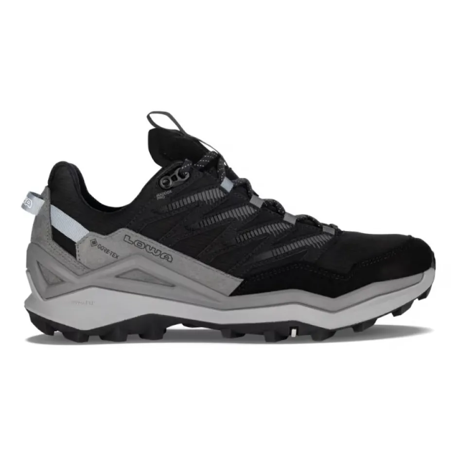 Wandelschoenen|Wandelschoenen < LOWA Maddox Pro GTX Lo Wandelschoenen Dames - Wide - zwart/grijs