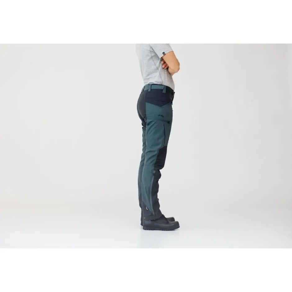 Broeken & Rokken < Lundhags Makke Wandelbroek Dames - Regular - Forest Green 604