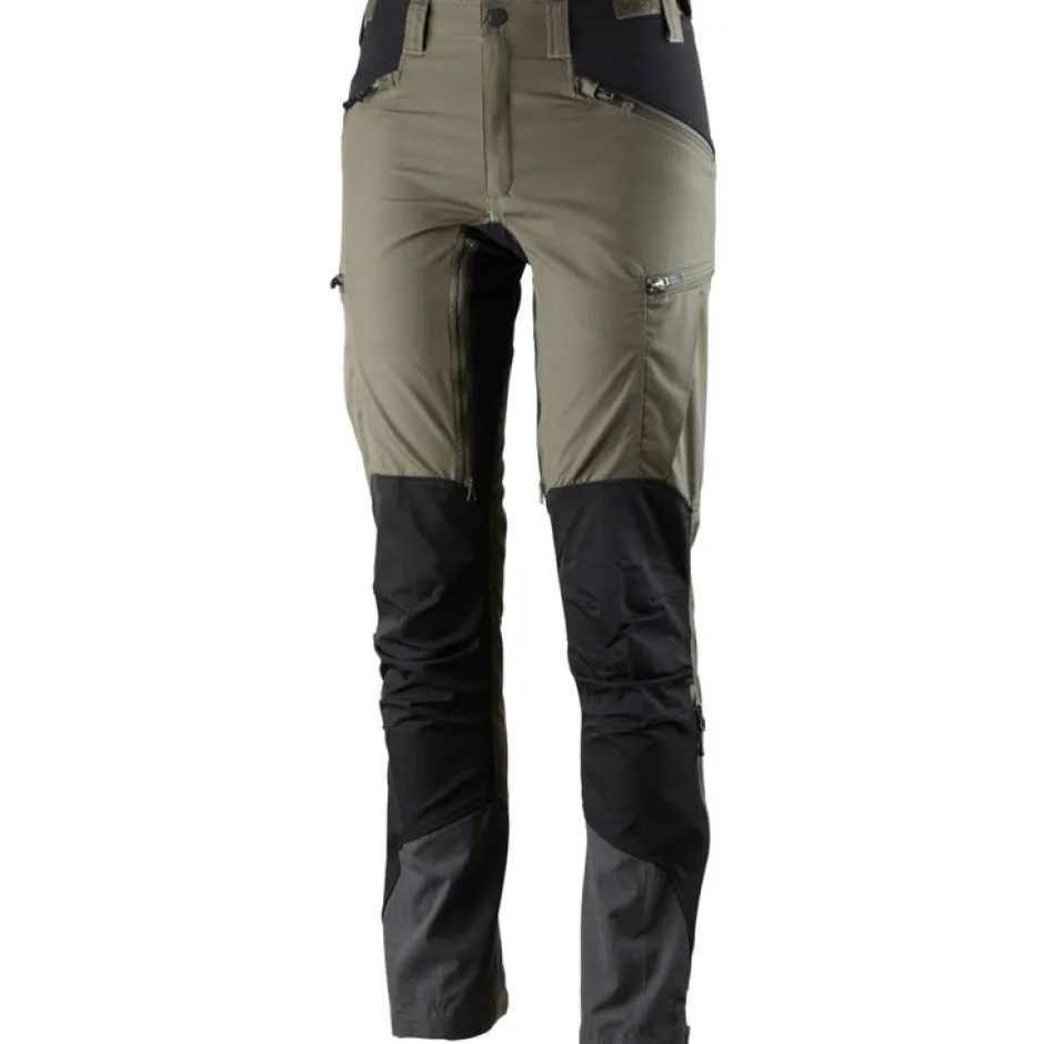 Broeken & Rokken < Lundhags Makke Wandelbroek Dames - Regular - Forest Green 604