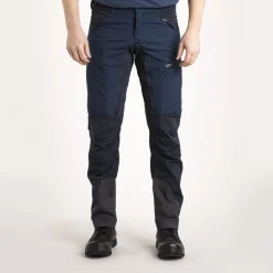 Broeken & Rokken < Lundhags Makke Wandelbroek Heren - Kort - Light Navy/Deep Blue 671