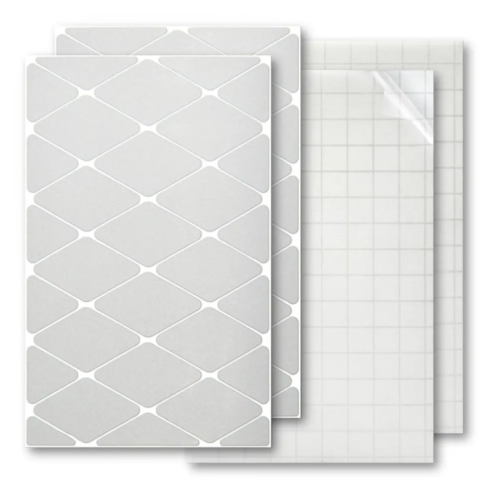 Luxshield Reflecterende Sticker Diamond - groot - zilver