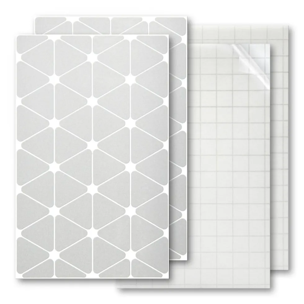 Luxshield Reflecterende Sticker Triangles - kleine - zilver