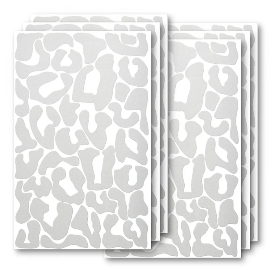 Verlichting|Reflectoren < Luxshield Reflecterende Sticker Leopard - zilver