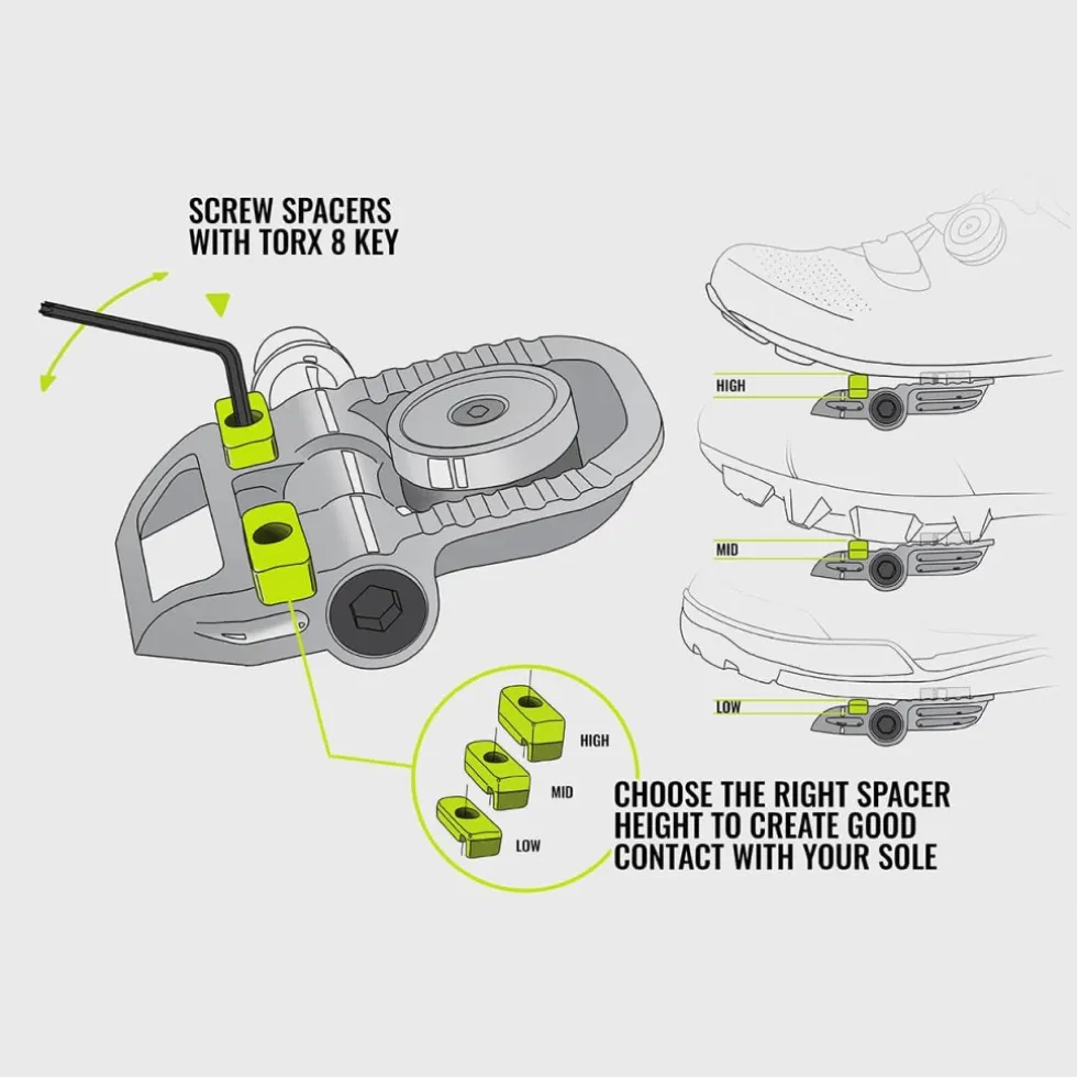 magped GRAVEL Magneetpedalen - xCarbon | Stalen As - 200N