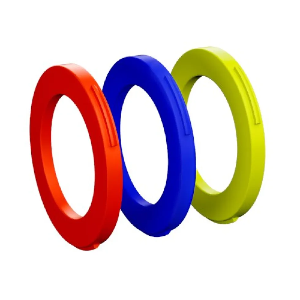 Magura Brake Caliper Cover Set 2-Piston - MT4/MT6/MT8 from MY2015 (6 pieces) - 2701239 - blue / neon red / neon yellow