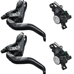 Magura MT4 eSTOP Set schijfremmen - zwart / zilver