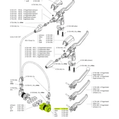 Remmen Reserveonderdelen < Magura Slave Cylinder HS33/HS11 black, M6/M8 - 0724477
