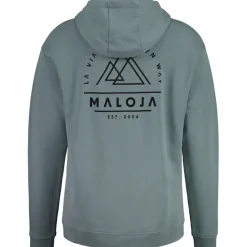 T-Shirts & Tops < Maloja DroM. Organic Sweat Hoodie Heren - shaded sage 8987
